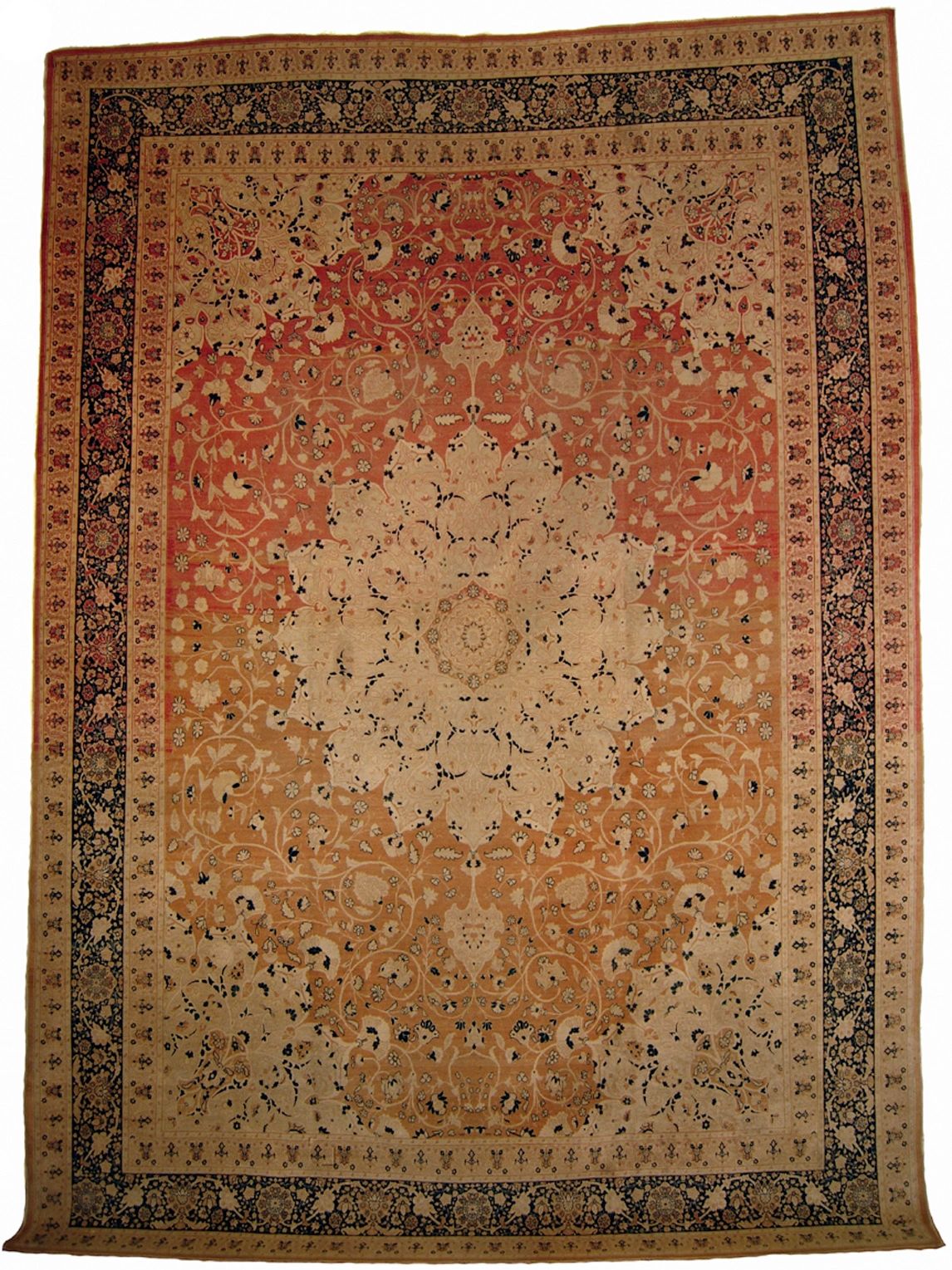 Antique Persian Tabriz rug