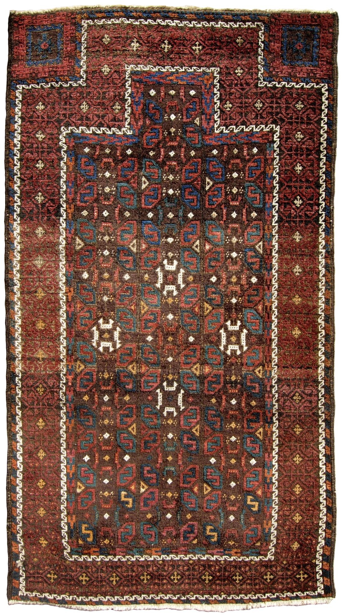GZ1020 Timuri Baluch Prayer Rug
